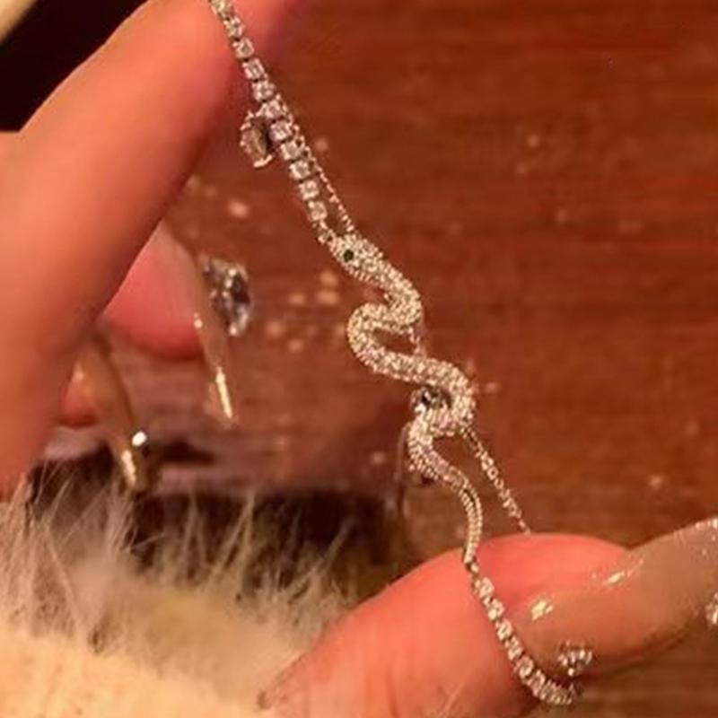 

Серпантинный выдвижной браслет для женского запястья Минималистичные украшения Ювелирные изделия