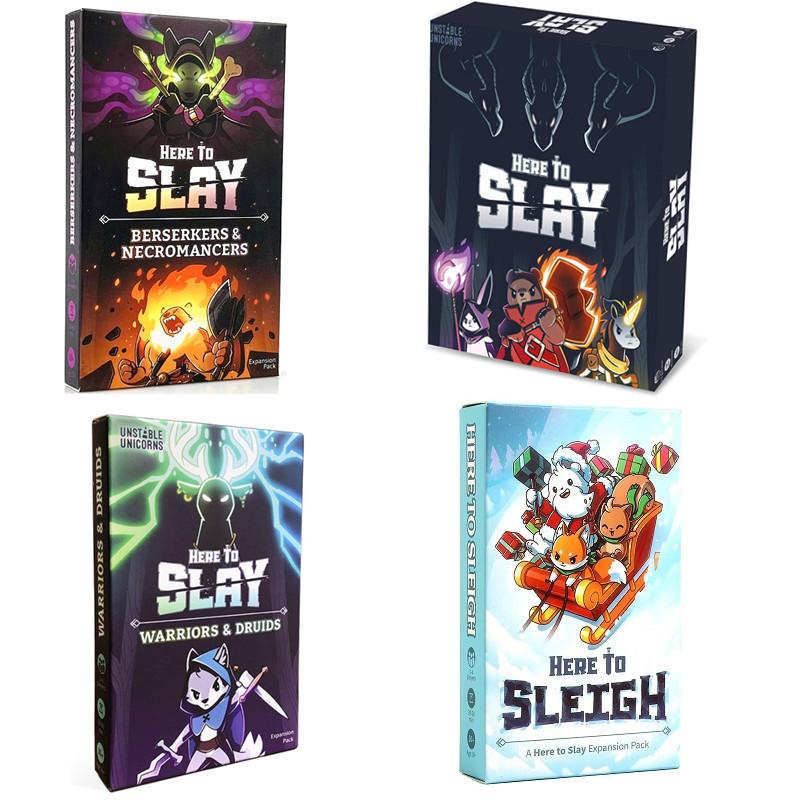 Here To Slay Basic And Extended Versions Card Game For Family Fun And Strategic Play