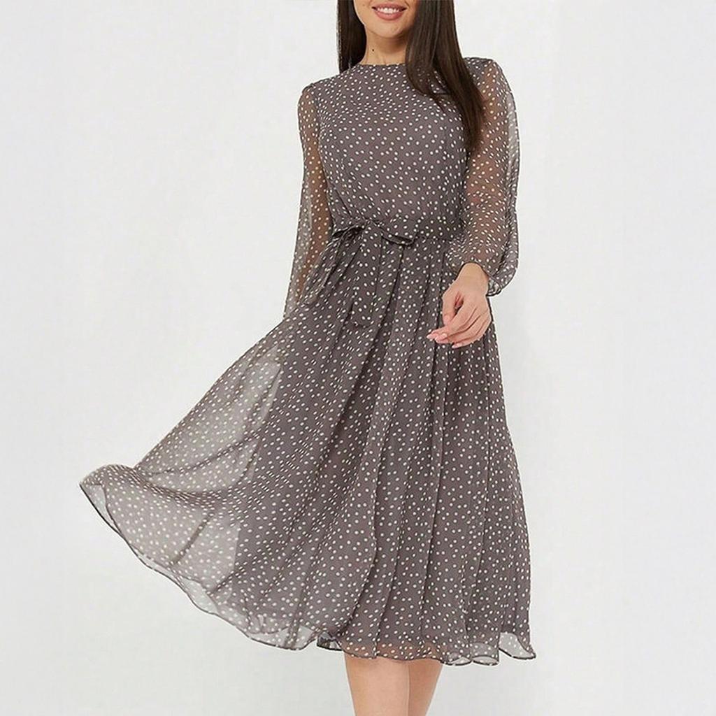 Women's Casual And Fashionable Floral Tie Waist Dress Fashionable Floral Tie Waist Dress