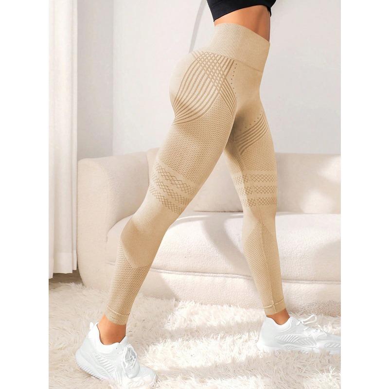 Sexy Line Hip Lifting Sport-Leggings, hoch taillierte Stretch-Fitnesshose für Damen, Yoga-Laufhose