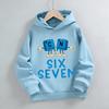 6 7 Meme hoodie children's sweatshirt, funny six  seven cartoon print boy sweater, girl long-sleeved jacket