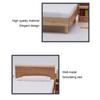 1:12 Dollhouse Double Bed Oak Miniature Furniture Doll House Decoration Accessories