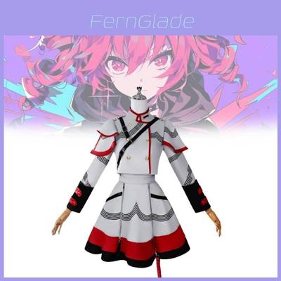 Conjunto de Fantasia Cosplay da Idol Virtual Reona em Poliéster Para Fãs de Role Play de Anime