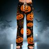 Women's Halloween Print Drawstring Wide Leg Pants for Casual Home Wear