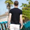 Bamboo knot texture and elasticity are easy to maintain. Heavy duty long staple cotton summer men's round neck short sleeved T-shirt is breathable