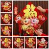 Year of The Horse Door Window Stickers 3D Spring Festival Ornament Spring Festival Decor