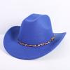Popular European and American Fashion OL Style One-word Cowboy Hat Men's and Women's High-end Top Hat Jazz Hat Felt Hat