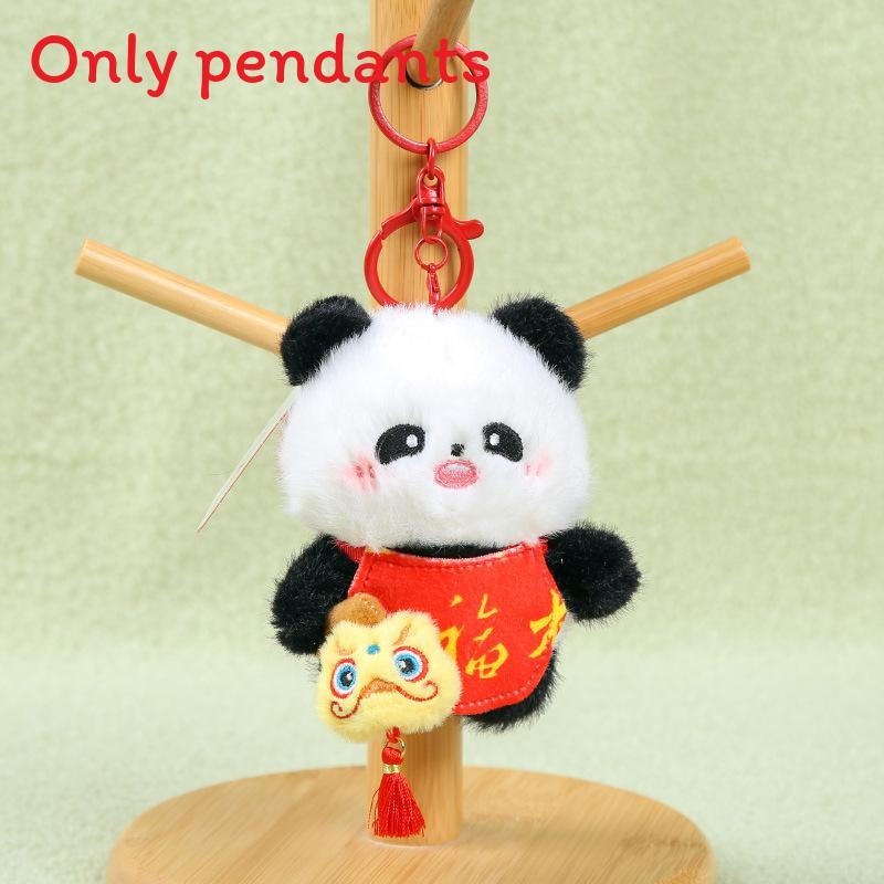 Panda Keychain Plush Toy With Pp Cotton Filling For Backpack Decor And Collection