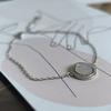 Silver Bracelet with Natural Mother-of-pearl, Cubic Zirconia, Product Weight 2.21 G (2186472)