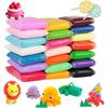 Eclet (Pack Of 12) Air Dry Clay, Colorful Children Soft Clay, Creative Art Crafts, Gifts For Kids-Multi Color. Non-Toxic