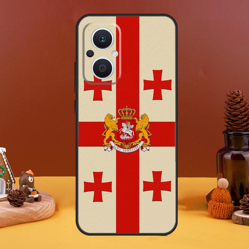 Georgia Flag Case For OPPO Reno 4Z 5Z 8T 10 Pro 11 F 4 6 7 8 5 Lite OPPO Find X6 X5 Pro X2 X3 Lite Cover