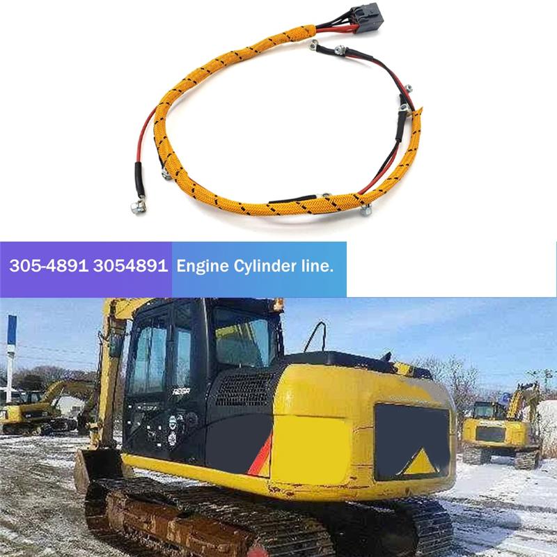 A28G-1 PCS Fuel Injector Nozzle Wiring Harness Parts Accessories For Caterpillar Excavator 312D E312D C4.2 Engine 305-4891 30548