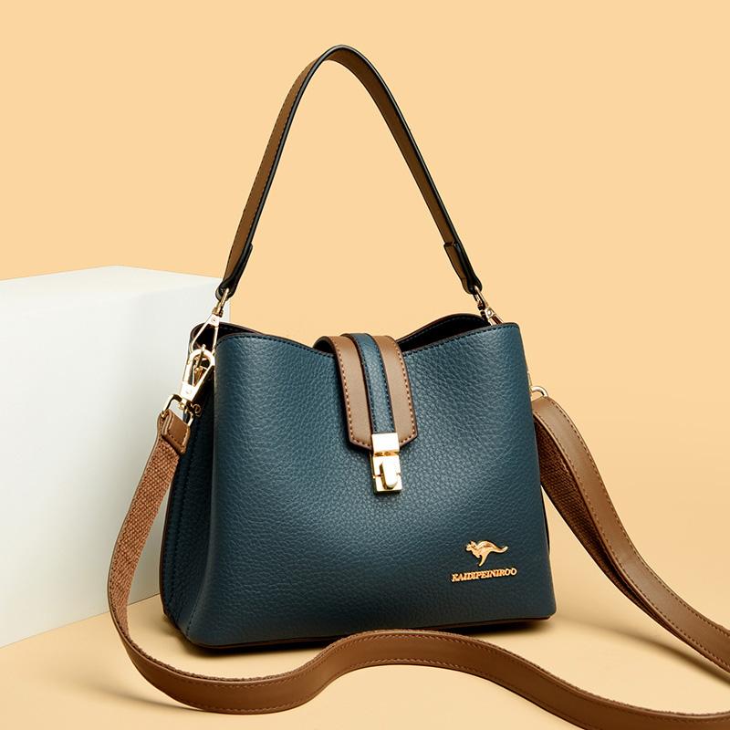 High-quality PU Leather Bucket Bags Luxury designer For Women Small Shoulder Messenger Bag Lady Fashion Handbags Luxury Totes