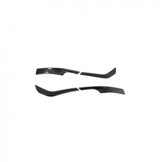 Carbon Fiber 4X Rearview Mirror Stripe Cover Trim For Volkswagen ID.4 2021 2022