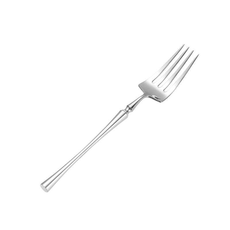 Stainless Steel Small Waist Cutlery Set: Steak Knife, Fork, Dessert Spoon, Mirror Finish.