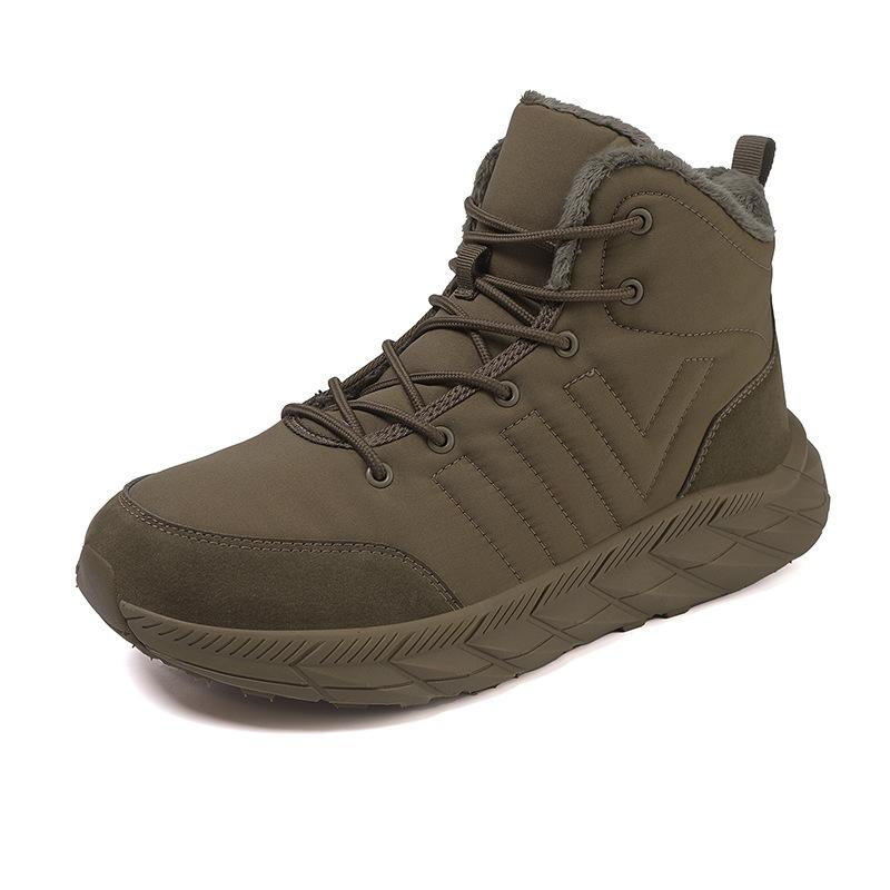 2025 Winter Snow Boots Wear-resistant Non-slip Thickened Warm Velvet Cotton Shoes Outdoor Sports Thick-soled Cold-proof Shoes