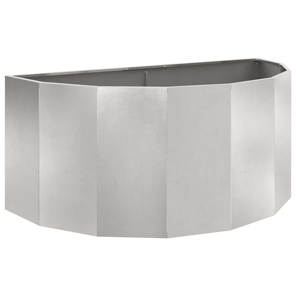 Planter Silver 120 X 60 X 50 Cm Stainless Steel