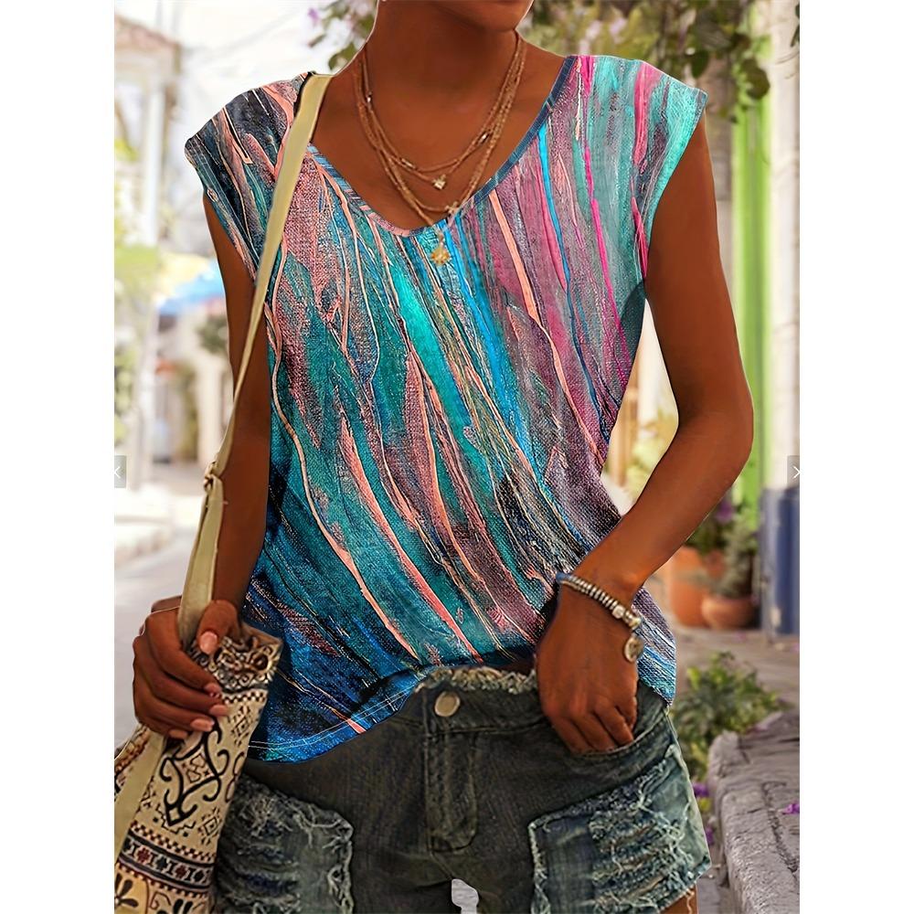 Summer Leopard Sea Turtle 3D Print Tank Tops Women Streetwear Oversized V-Neck Vest Off Shoulder Sleeveless Woman Camisole