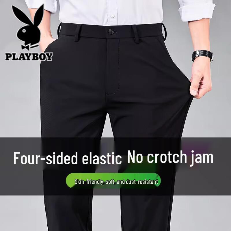 

Мужские повседневные брюки Playboy из смесовой ткани Tencel, быстросохнущие 33