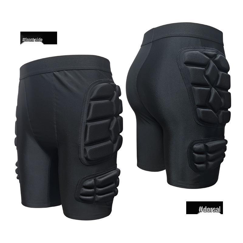 Thickened Sponge Anti-Collision Sports Shorts for Ski, Football, Rugby, and Goalkeepers