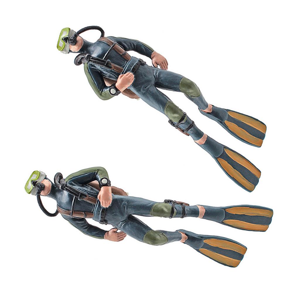 Traditional Fashion Marine Miniature Scuba Diver Addition Enhances Water Beauty