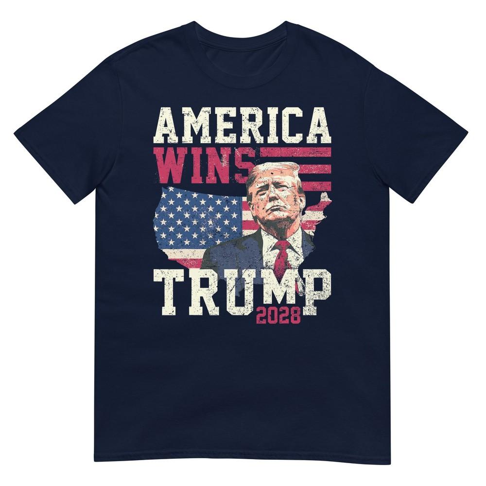 Trump 2028 America Wins TShirt S