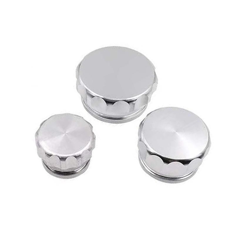 Car Aluminum Weldable Fuel Tank Filler Neck Set Universal Weld-on Fuel Water Inlet Pipe With Radiator Coolant Reservoir Caps 2 P