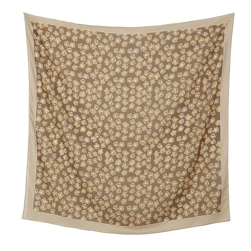 Autumn and winter hot-selling new floral printing large-size square scarf women's popular Malay women's headscarf