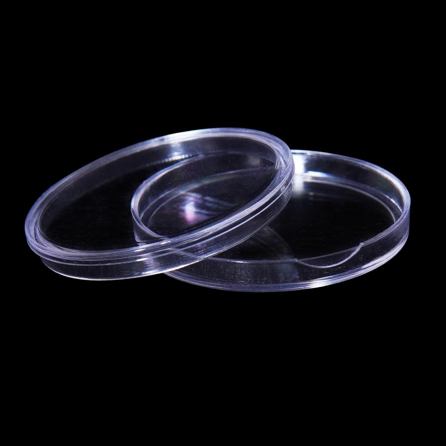 

100 Pieces 18mm Coin Holder Capsules, Airtight Circular Clear Plastic Coin Containers, Secure Coin Storage for Collectibles, Commemorative Coins