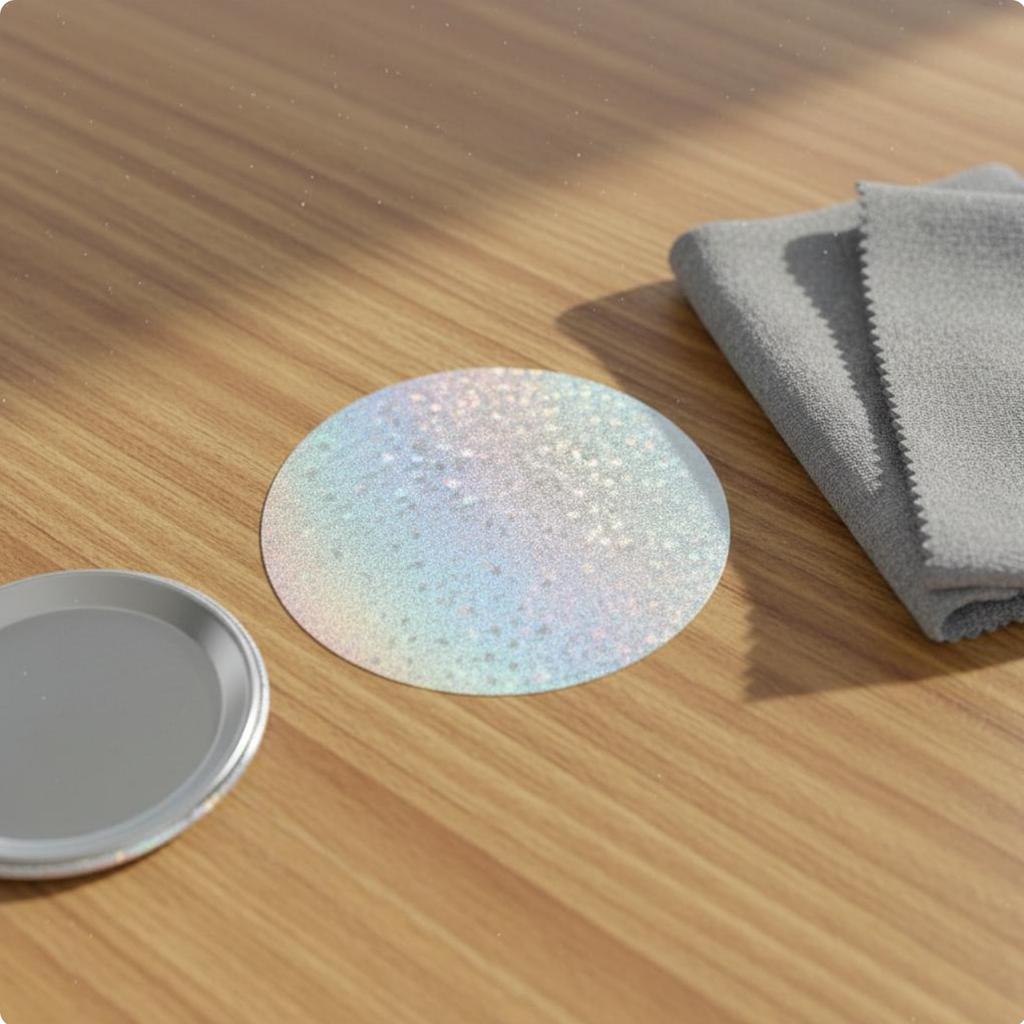 Holographic Pin Film Multiple Designs Available 75mm Pin Lamination Disc Craft Supplies DIY Suitable for Crafters