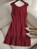 2026 European-American High Quality Sleeveless Vest Dress for Women - Spring/Summer