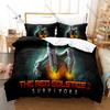 Cool Game Red Solstice Bedding Set Duvet Cover + 2 Pillowcases Sci-Fi Monster Graphic Bed Linens