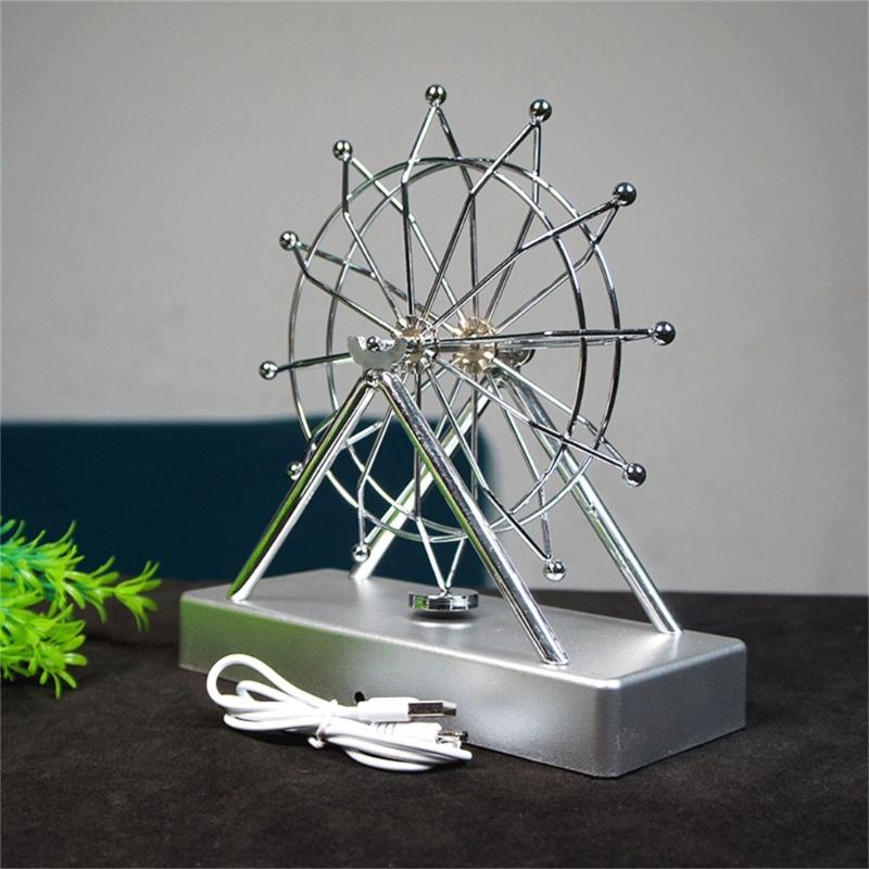 Macchina del Moto Perpetuo Elettrica Ruota Panoramica Bilancia Giocattolo da Scrivania Ornamento Decorativo Kinetiche Opere d'Arte per Arredamento Casa