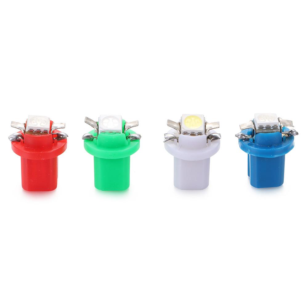 10Pcs New 1SMD T5 B8.5D Gauge LED Car Lights Dashboard Side Interior Dash Lights Indicator Bulbs Bulbs 7