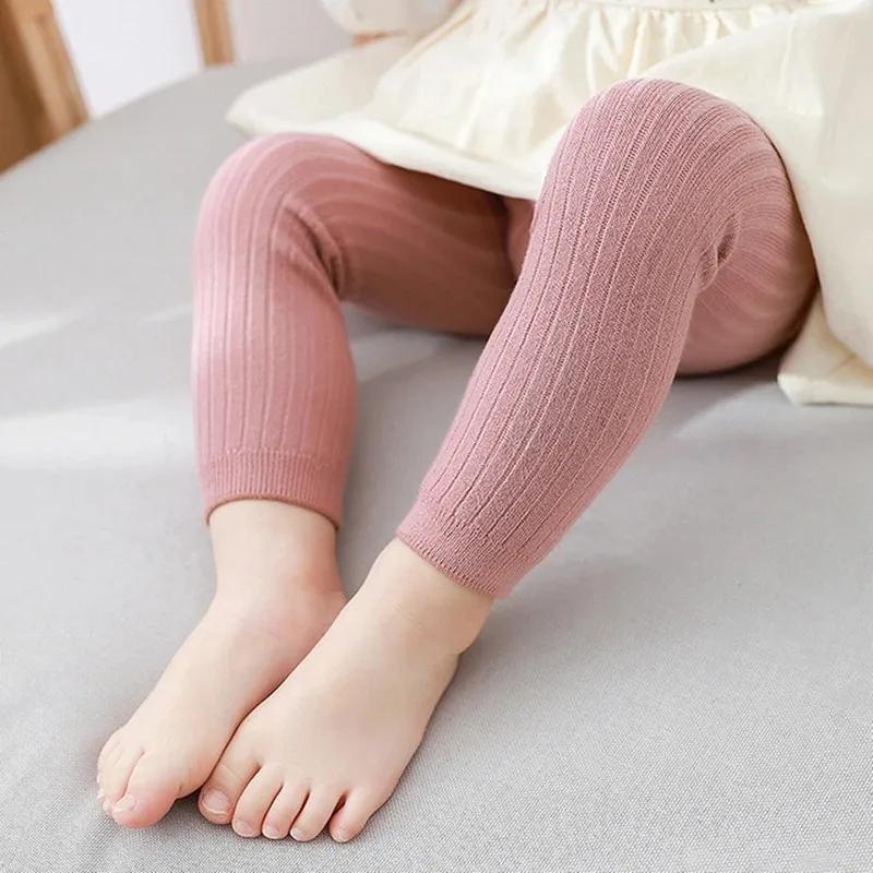 Baby Girls Pants Newborn Girl Leggings Tights Cotton Stretch Kids for 0 To 6Years Children Knitting Trousers Leggings