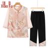 New Chinese Style Floral Summer Set for Mothers