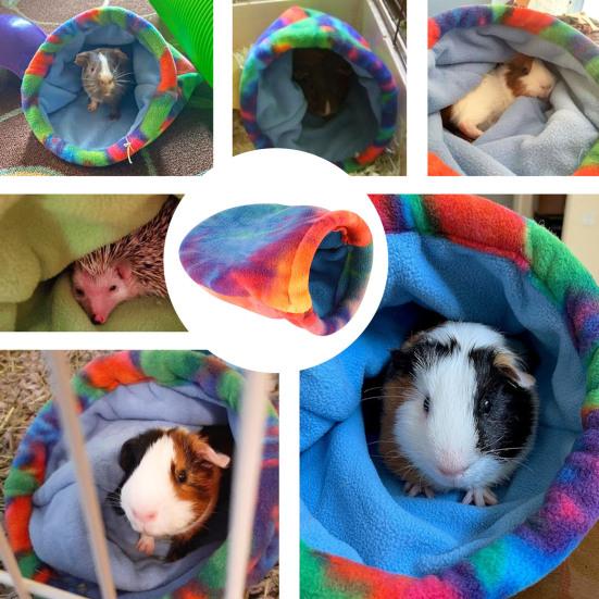 

Уютный спальный мешок Yousheng для хомяка, теплый милый утолщенный дизайн, универсальный плюшевый маленький кролик, осенне-зимнее гнездо