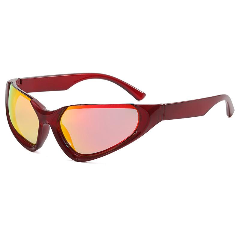 Men's Sports Sunglasses Hipster Personality Half-frame Street Sunglasses Europe and The United States Wind Catwalk Glasses.