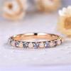 1pc Inlaid Synthetic Zircon Ring, A Fashionable Wedding Tail Ring