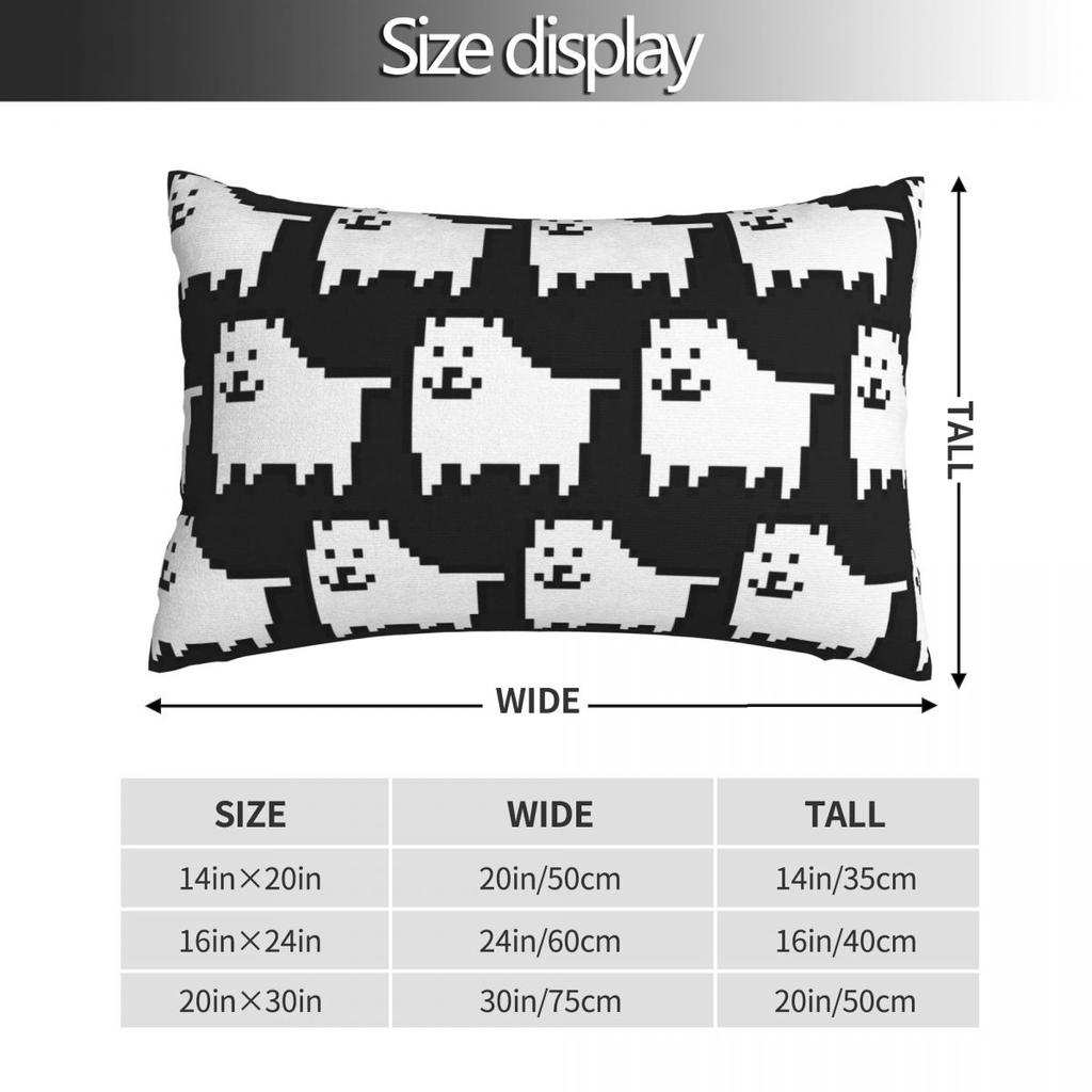 Annoying Dog In Space Undertale Toby Video Game Rpg Rectangle Pillowcase Cushion Cover Decorative Bedroom Bed Home  Throw Pillow