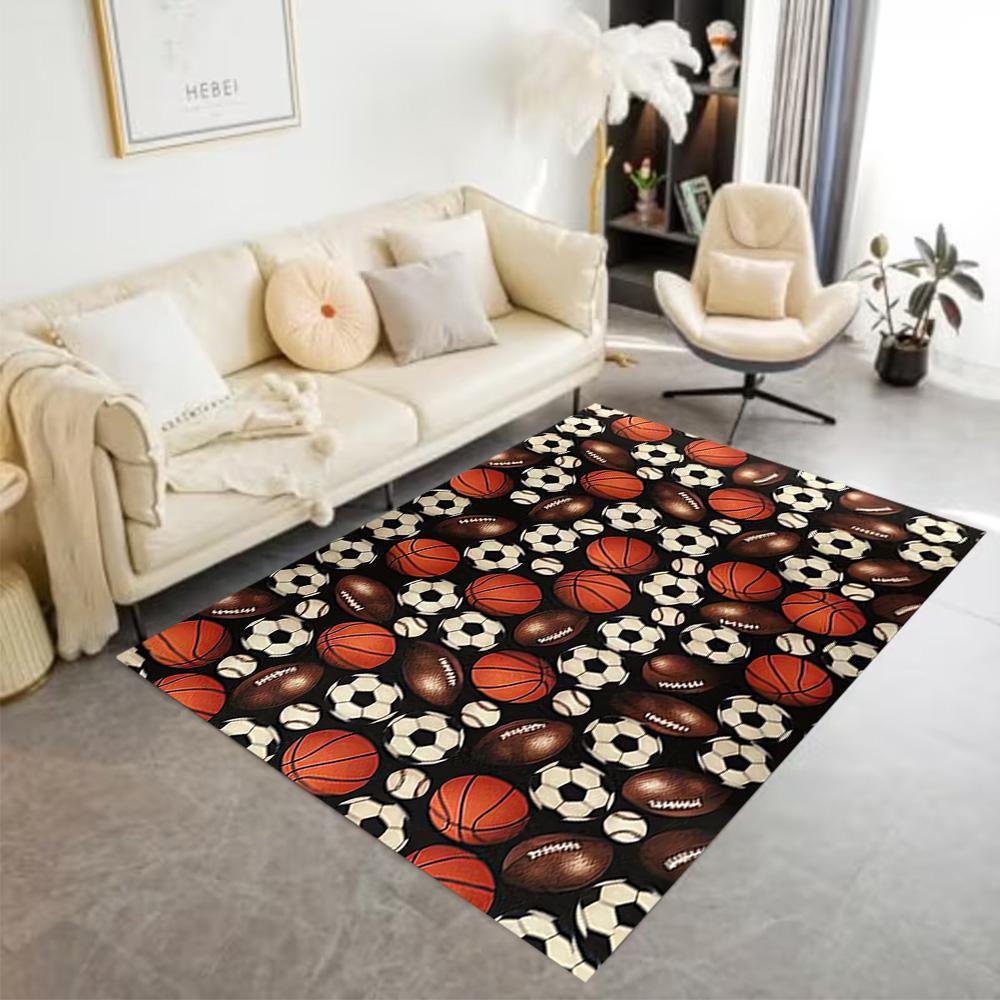 1pc soccer ball rug home carpet design for office decor gift living room bedroom