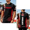 Men's Ducati Corse Racing T-shirt Short Sleeve Motorbike Team Jersey Breathable Quick Dry Motorcycle Sports Tee