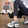 Fashion 9.5CM Air Mesh Ethnic Comfy Concise Spring Flats Rubber Luxury Chunky Sneaker Women Autumn Synthetic Leather Loafer Shoes