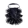 Lace Jabot Collar Victorian Theme Party Neckwear Cosplay Accessory Collar for Halloween Teaparty Dressingup Neckpiece