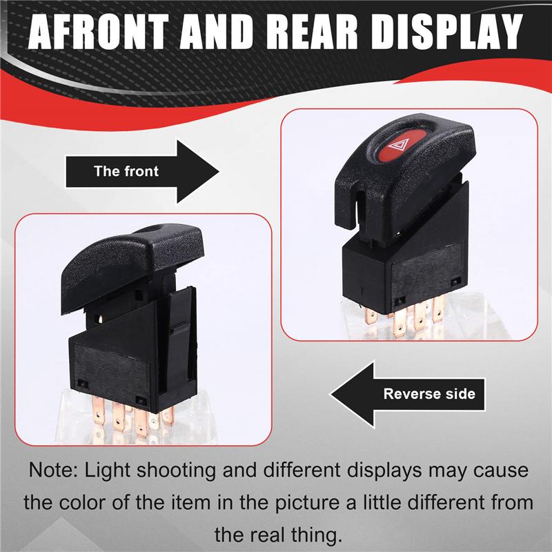 Portable Car Hazard Light Switch 6240140 For Opel Corsa 1993-2002 Hazard Warning Switch Car Accessories