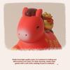1PC Creative Transfer Zodiac Horse Back Lucky Bag Ingot Can Be Rotated Home Decoration Office Desktop Decoration