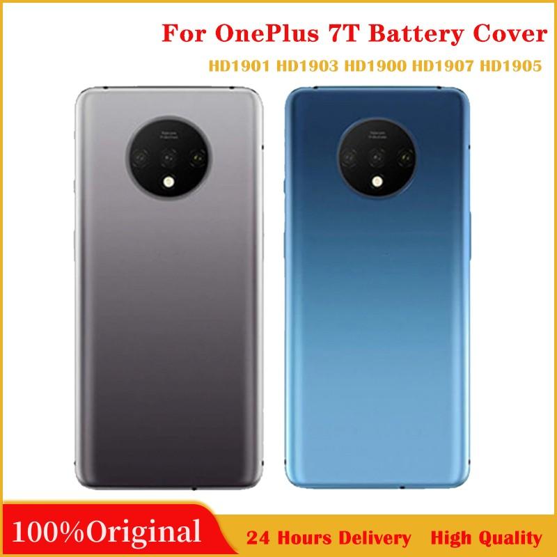 

Origina для Oneplus 7T, крышка батарейного отсека, стекло, задняя дверная панель, замена для One Plus 7t с камерой