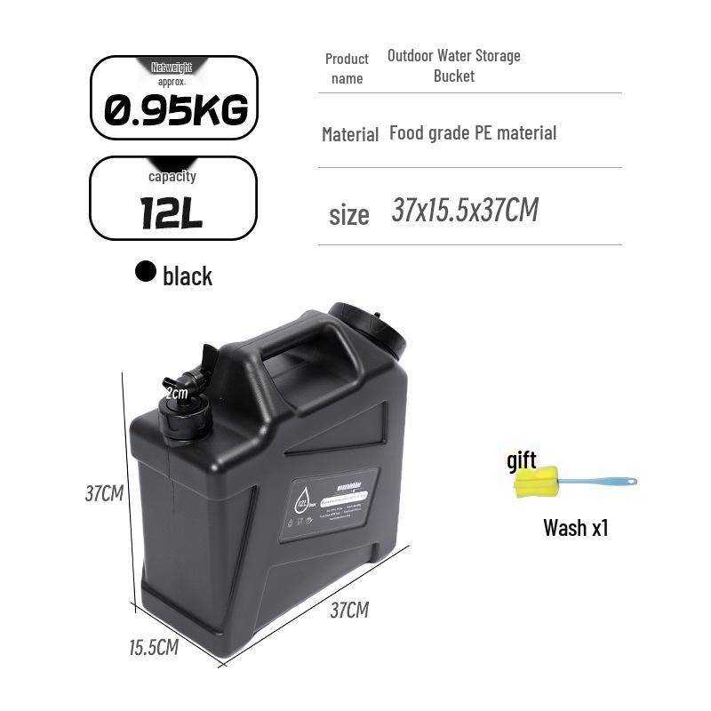

Portable Outdoor Water Tank with Faucet for Camping and Travel