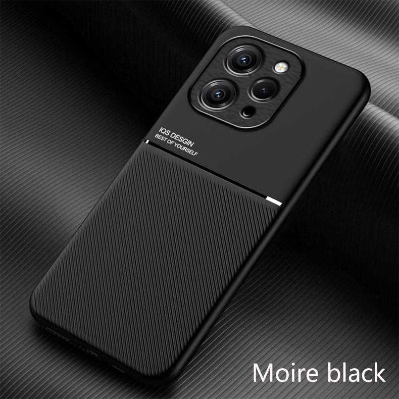 For Xiaomi Redmi 12 4G Case Leather Texture Car Magnetic Holder Phone Case For Xiaomi Redmi 12 1 2 Redmi12 Shockproof Back Cover