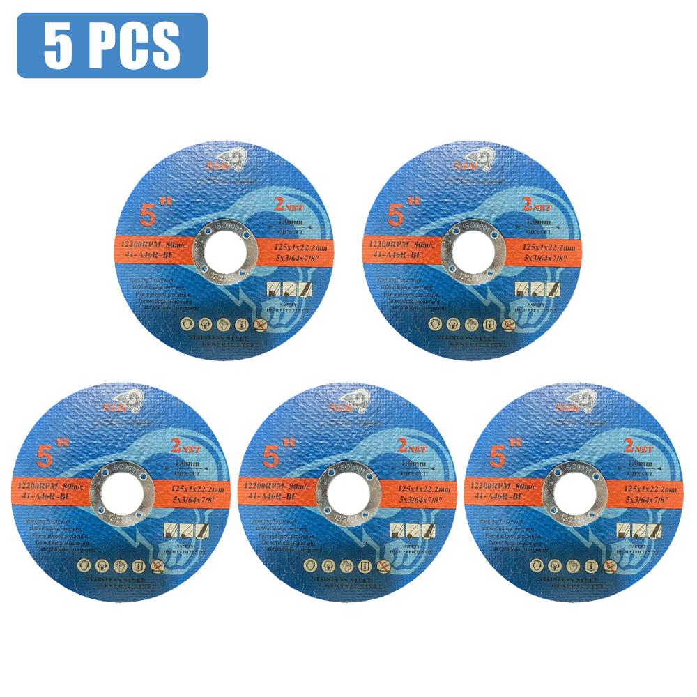

5/10/25 шт 125 мм металлический отрезной диск угловая шлифовальная машина пильный диск отрезной круг диски пильные диски для металла нержавеющая сталь 5PCS